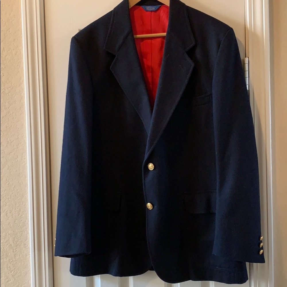 Navy wool Pendleton coat